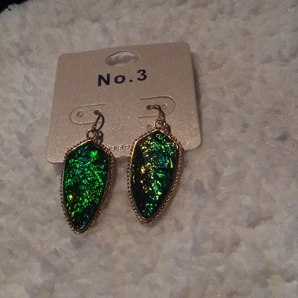 Opal Green Earrings